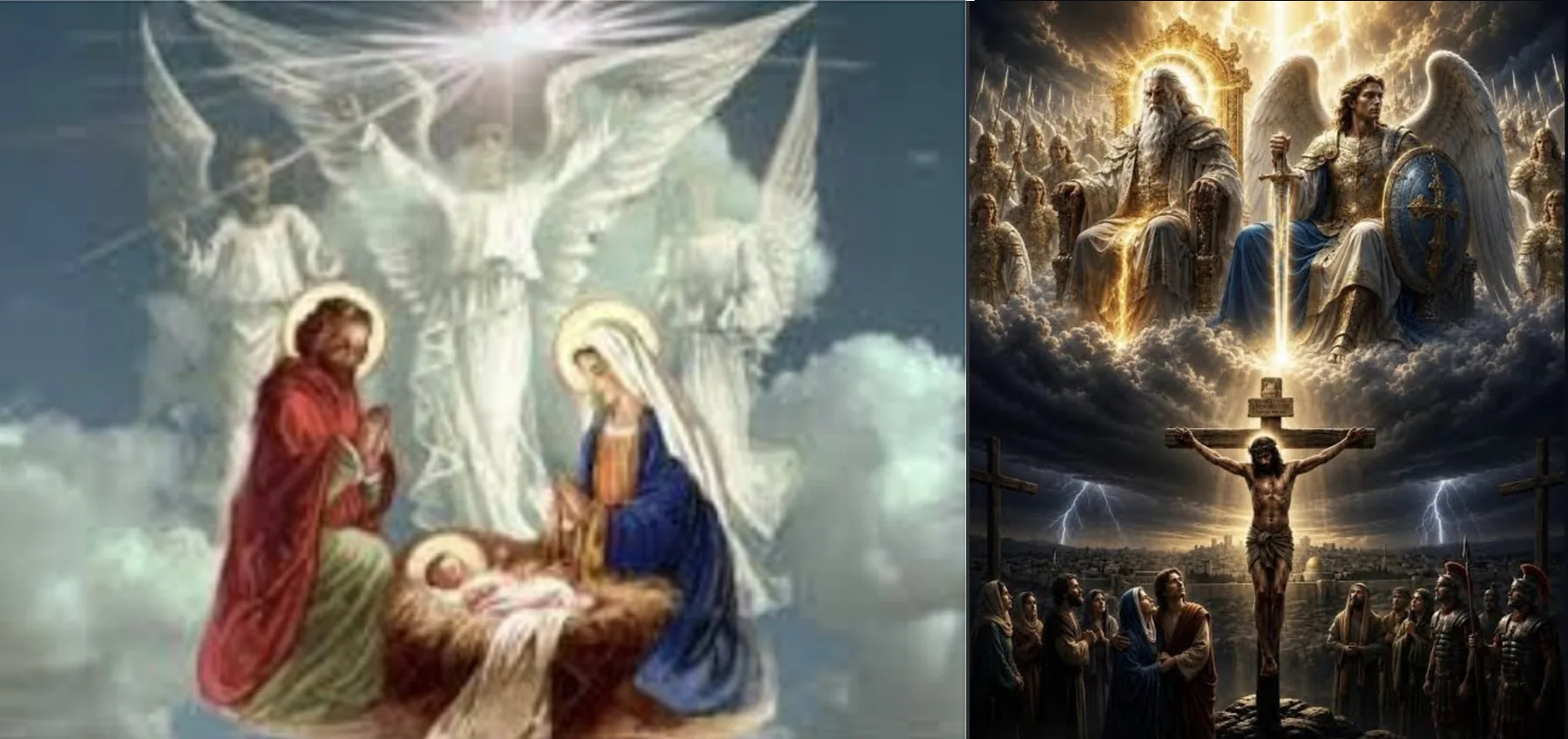 Angels at Birth and Death Watching over Jesus