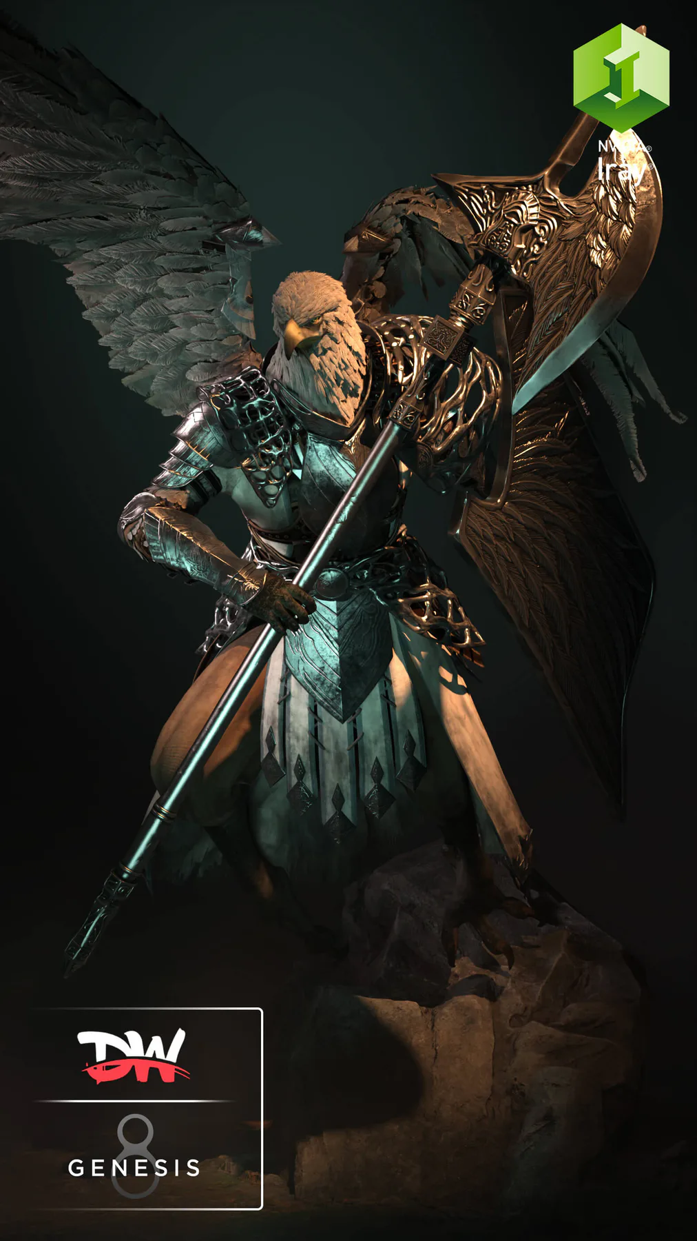One of the 3D Models I've played with that has wings